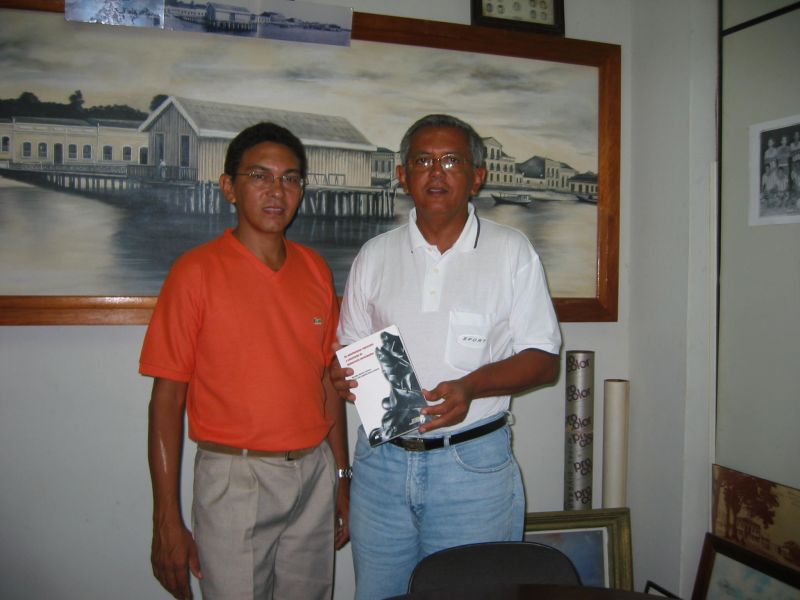 Professor Anselmo Colares e Cristovam Sena